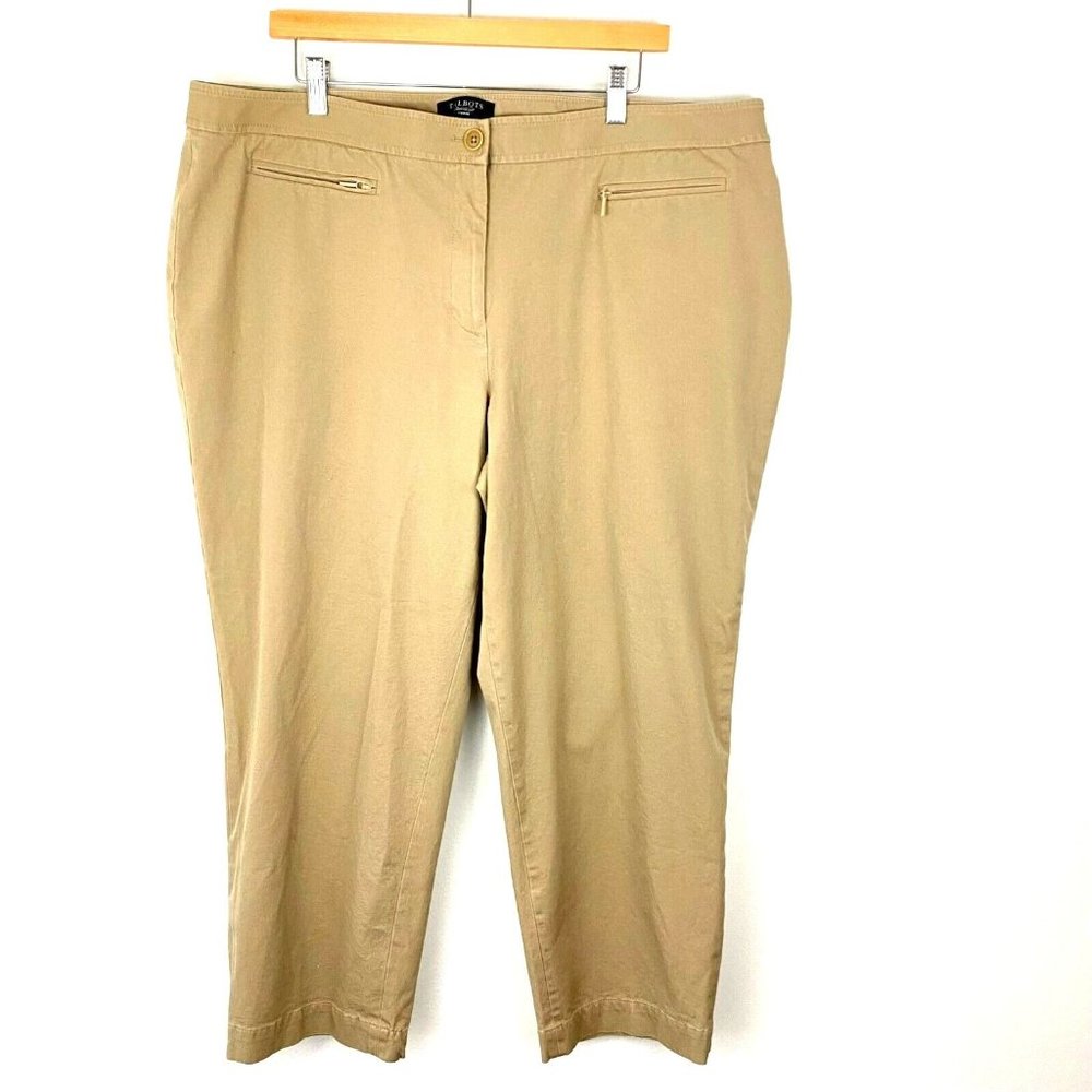 Talbots Tan Ankle Pants